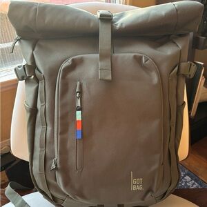 Olive Green Men's RollTop Backpack